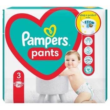 Підгузки-трусики Pampers 3 Midi 6-11кг 29шт - купити, ціни на Таврія В - фото 5