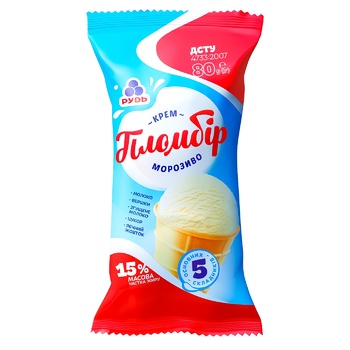 Rud with cream ice-cream 80g - buy, prices for Auchan - photo 1