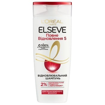 L'Oreal Paris Elseve Shampoo Complete Recovery 5 for Damaged Hair 400ml - buy, prices for METRO - photo 7