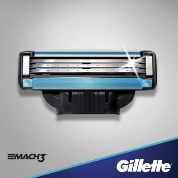 Бритва Gillette Mach3 з 4 змінними картриджами - купити, ціни на - фото 9