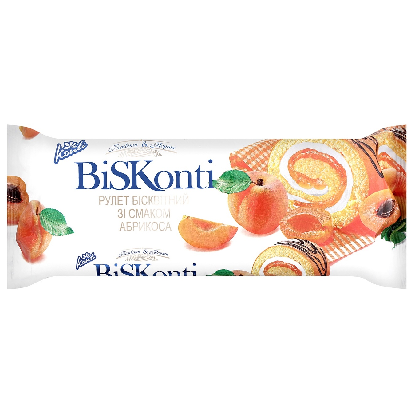 

Рулет Конти BiSKonti бисквитный со вкусом абрикоса 175г