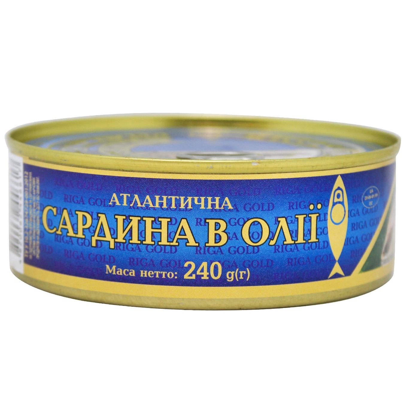 

Сардина Рижское золото атлантична в олії 240г