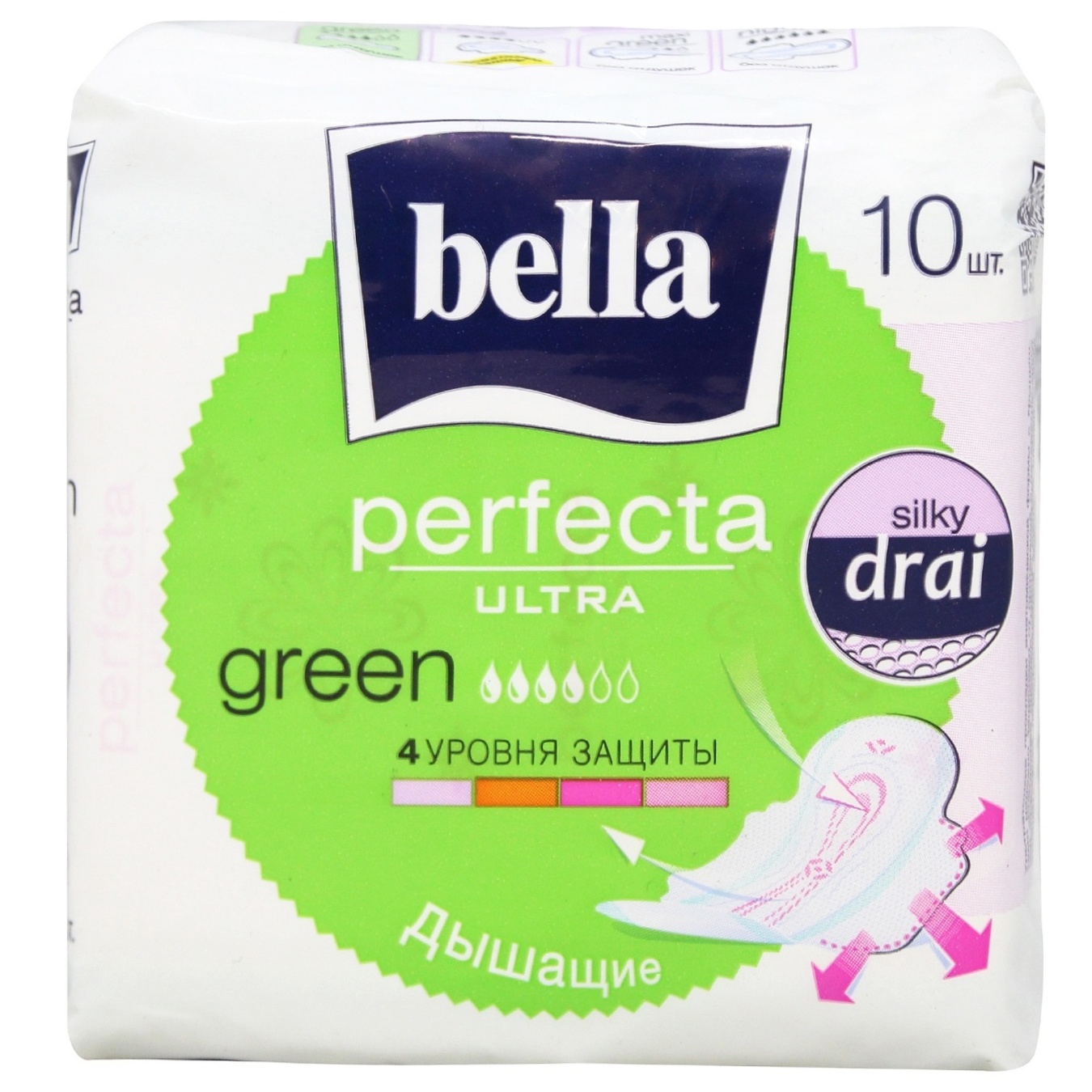 

Прокладки гигиенические Bella Perfecta Ultra Green 10шт