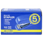 Степлер Buromax пластиковий синій скоби №10