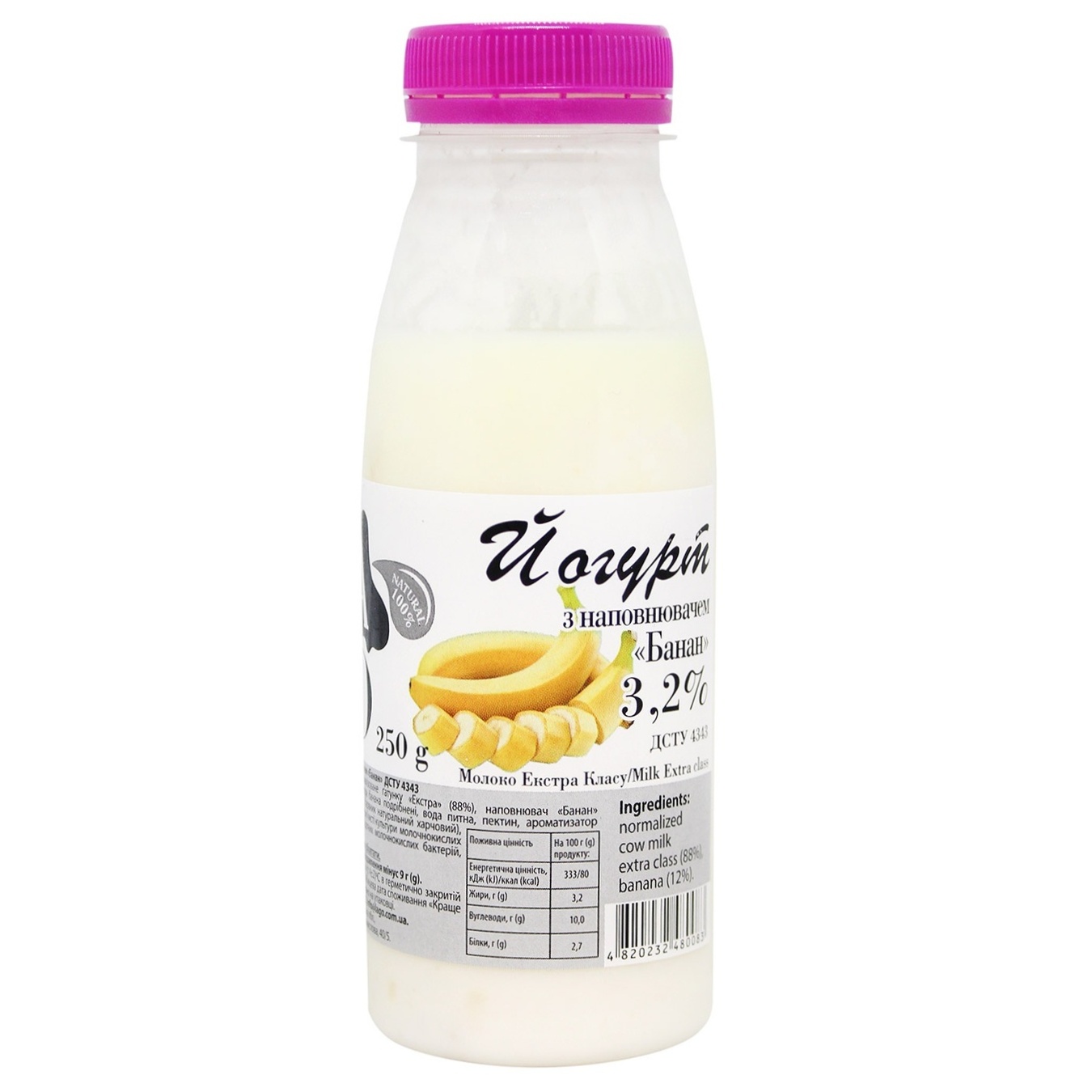 

Йогурт Lago Банан 3,2% 250г