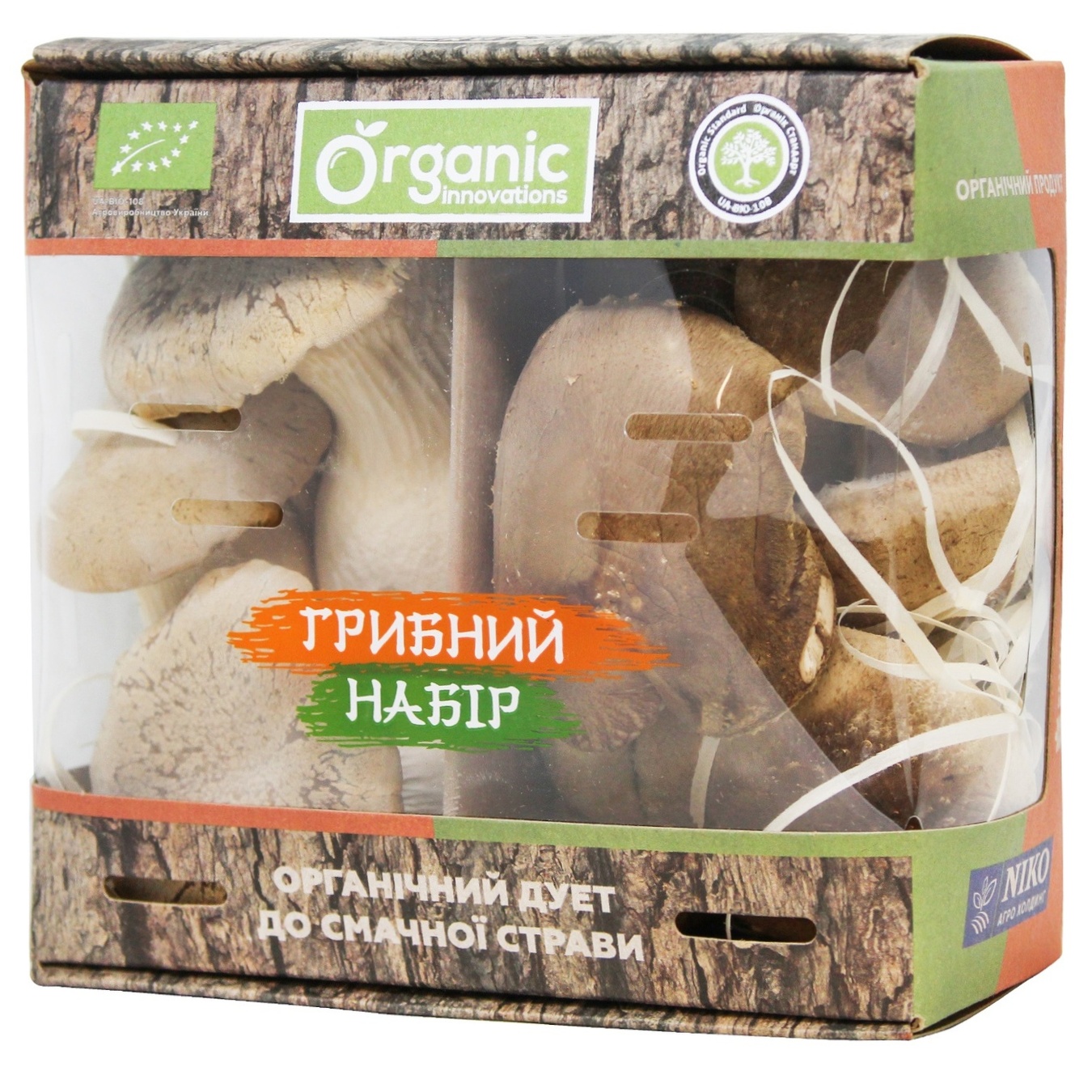 

Грибной набор Эринги + Шиитаке Нико Агро Холдинг Organic Innovations органический 250г