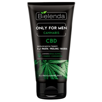 Очищуюча паста Bielenda Only For Men Cannabis для обличчя 3в1 150мл - купити, ціни на - фото 1