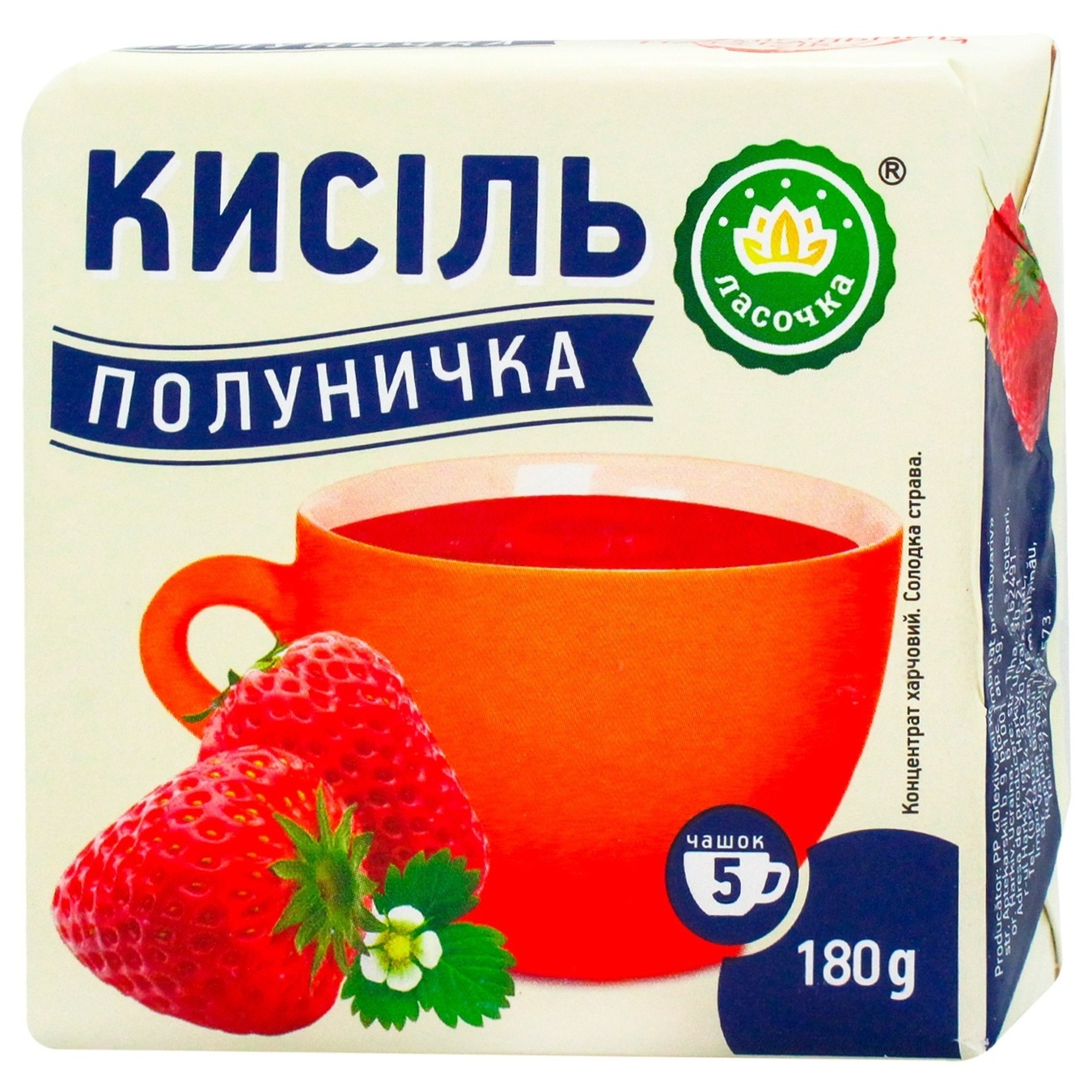 

Кисель Ласочка клубничный180г