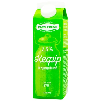 Кефір Farm Fresh 2,5% 870г - купити, ціни на Auchan - фото 2