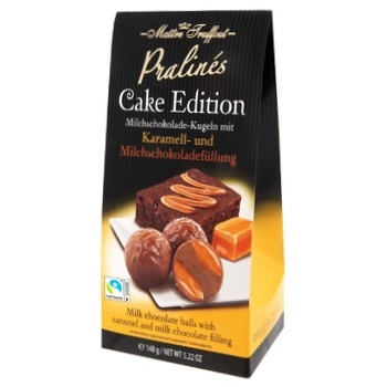 Maitre Truffout Cake Edition Milk Chocolate Balls with Caramel and Milk Chocolate Flavoured Filling 148g - buy, prices for - photo 1