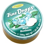 Льодяники Woogie Fine Drops зі смаком м'яти 200г