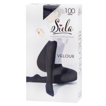 Siela Velor Nero Women's Tights 100den Size 5 - buy, prices for Auchan - photo 2