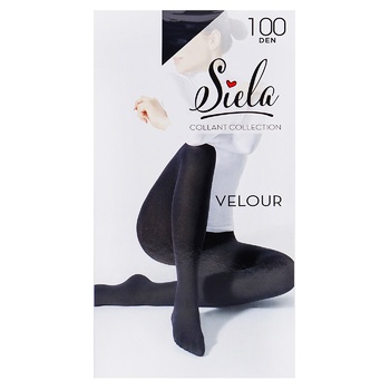 Колготки Siela Velour Nero женские 100ден размер 5