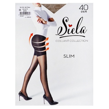 Колготки Siela Slim Glace женские 40ден размер 2