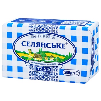 Масло Селянське 72,5% 180г