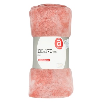 Плед Actuel Rose фланелевий 130*170см - купити, ціни на Auchan - фото 1
