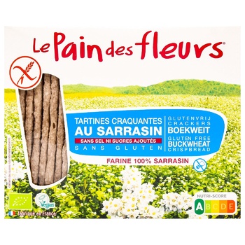 Хлібці Le Pain des fleurs органічні хрусткі гречані 150г - купити, ціни на NOVUS - фото 2