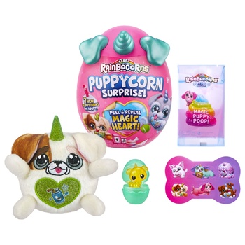 Rainbocorns Rainbocorn-D Puppycorn Surprise Soft Toy