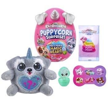 Rainbocorns Rainbocorn-J Puppycorn Surprise Soft Toy