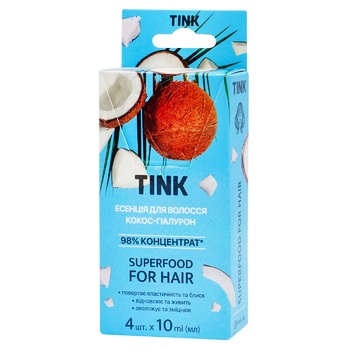 Tink Coconut Hyaluronic Acid Concentrated Hair Essence 10ml 4pcs - buy, prices for Auchan - photo 1