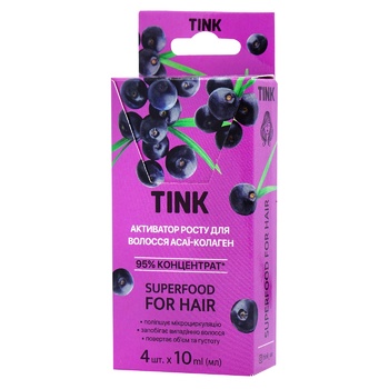 Tink Asai-Collagen Concentrated Hair Growth Activator 10ml 4pcs - buy, prices for COSMOS - photo 1