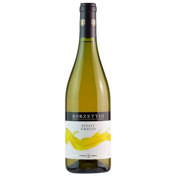 wine pinot grigio zorzettig 12-14% 750ml glass bottle Italy - buy, prices for - photo 1