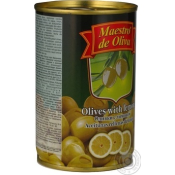 Оливки зеленые Maestro de Oliva с лимоном 300мл купить, цены на МегаМаркет - фото 4