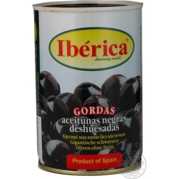 Iberica Large Boneless Black Olives - buy, prices for MegaMarket - photo 1