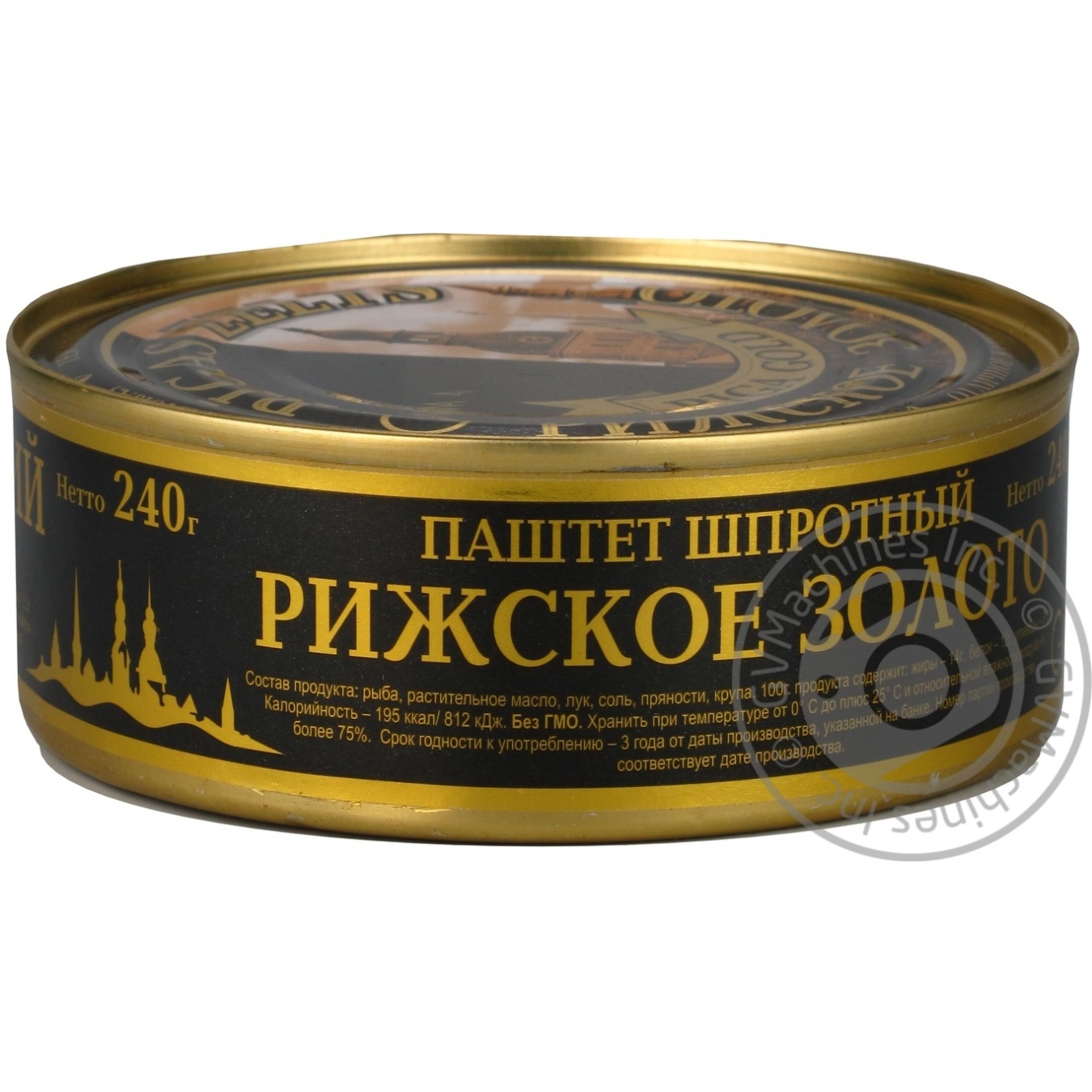 

Паштет Рижское золото шпротный 240г