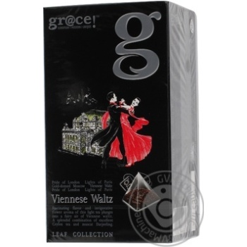 Black tea Grace! Viennese Waltz 20x2g teabags England - buy, prices for - photo 1