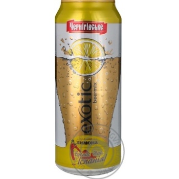 Special pasteurized lager Chernigivske Exotic Beermix Lemon can 3.8%alc 500ml Ukraine - buy, prices for - photo 9