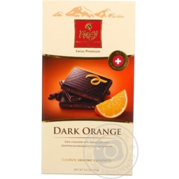 Chocolate black Frey orange 55% 100g Switzerland - buy, prices for NOVUS - photo 2