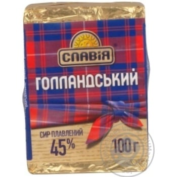 Сыр Славия Голландский плавленый 45% 100г Украина - купить, цены на - фото 2