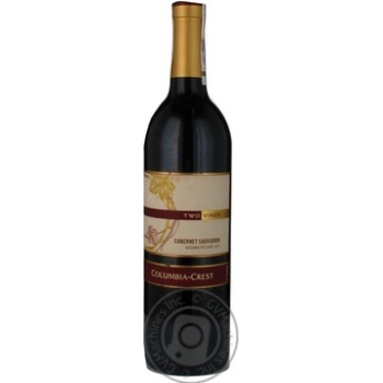 Wine cabernet Two vines red dry 13.5% 750ml glass bottle Usa - buy, prices for MegaMarket - photo 7
