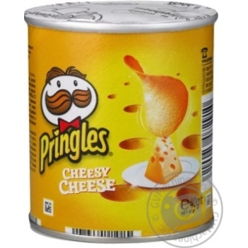 Potato chips Pringles Cheesy Cheese 40g Belgium - buy, prices for NOVUS - photo 1