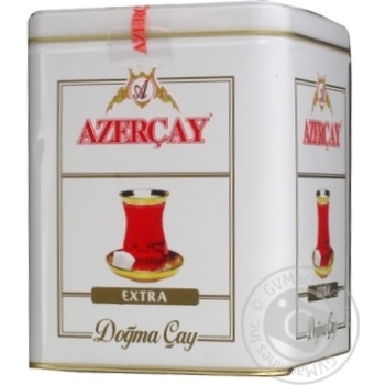 Black pekoe tea Azercay Extra medium leaf with bergamot flavor 250g can Azerbaijan - buy, prices for - photo 1