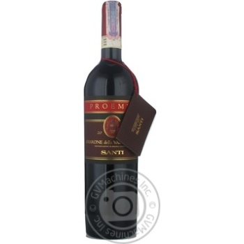 Вино Santi Amarone della Valpolicella червоне сухе 0,75л купити, ціни на МегаМаркет - фото 1