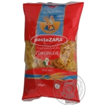 Макаронные изделия Pasta ZARA Конкили 500г купить, цены на МегаМаркет - фото 3