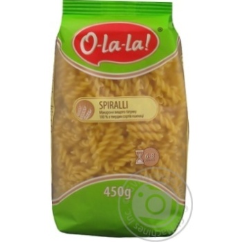 Pasta fusilli O-la-la! 450g sachet - buy, prices for MegaMarket - photo 2