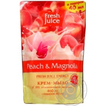 Soap Fresh juice peach liquid 500g - buy, prices for MegaMarket - photo 3