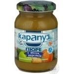 Fruit puree Karapuz apples and peaches with sugar for 4+ month babies 200g