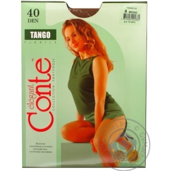 Колготи жіночі Conte Tango 40ден р.4 Bronz - купити, ціни на - фото 3