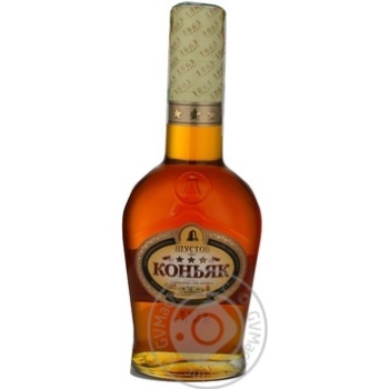 Cognac Shustov 40% 3years 250ml glass bottle Ukraine - buy, prices for NOVUS - photo 2