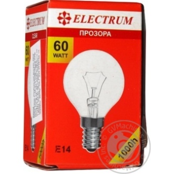 Лампа сферична прозора Electrum 60W E14 A-IB-0038 - купити, ціни на - фото 5