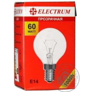 Лампочка ELECTRUM сферична проз. Е14 60W купить, цены на МегаМаркет - фото 3