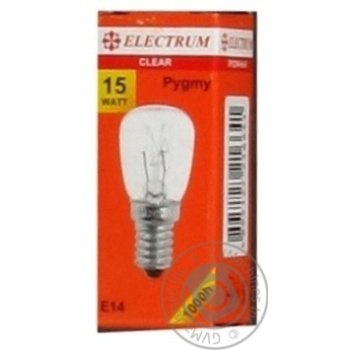 Лампа розжарювання прозора Electrum Pygmy 15W E14 A-IP-0883