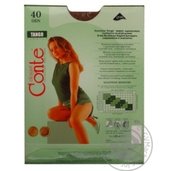 Колготы женские Conte Tango 40ден р.4 Bronz - купить, цены на ULTRAMARKET - фото 5