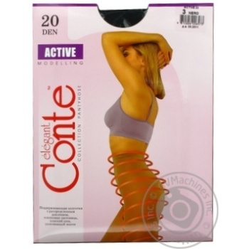 Колготи жіночі Conte Active 20ден р.3 Nero - купити, ціни на ULTRAMARKET - фото 5