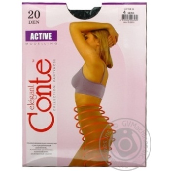 Колготи Conte Active 20 Den р.4 nero шт купити, ціни на МегаМаркет - фото 3