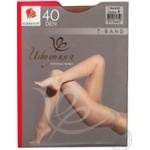Tights Intuitsia T-band beige polyamide for women 40den 5size